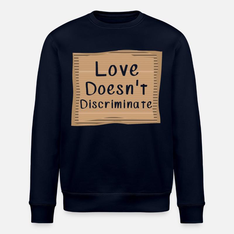 Love does not Discriminate - Stanley/Stella Unisex Bio-Sweatshirt ROLLER - Navy