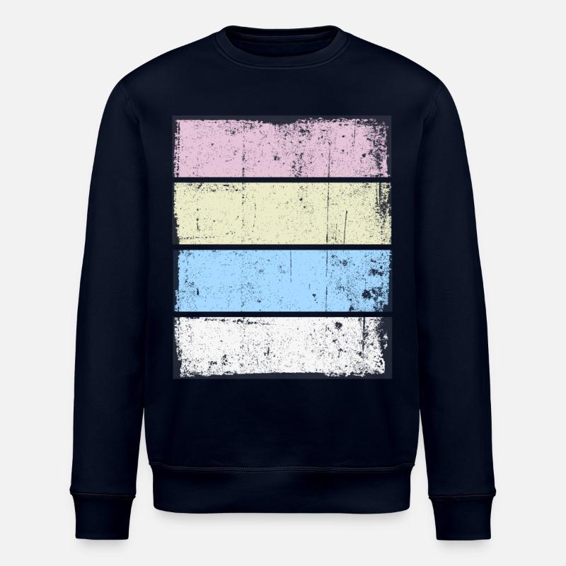 Rétro Background Sunset Grunge Pastel - Sweat bio ROLLER Stanley/Stella Unisexe - marine