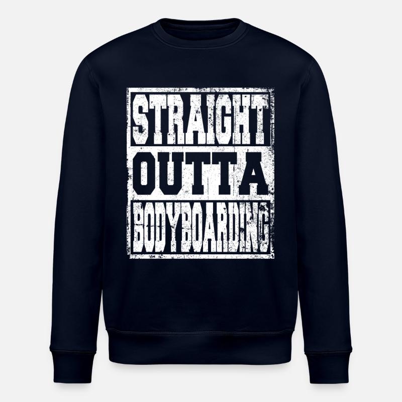 Bodyboarding saying funny - Stanley/Stella ROLLER Unisex Organic Sweatshirt - navy