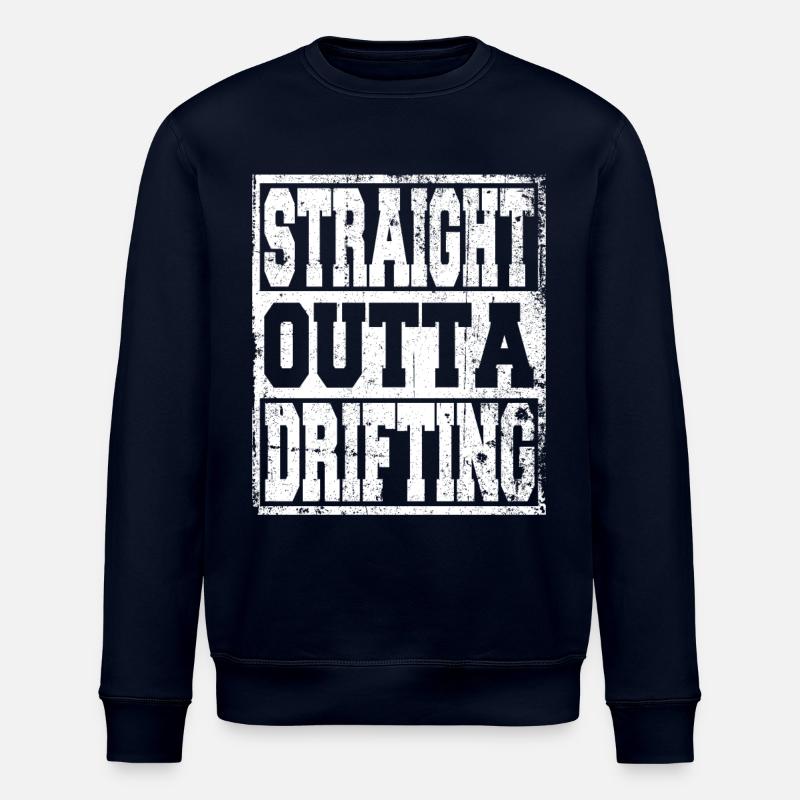 Drifting saying funny - Stanley/Stella ROLLER Unisex Organic Sweatshirt - navy