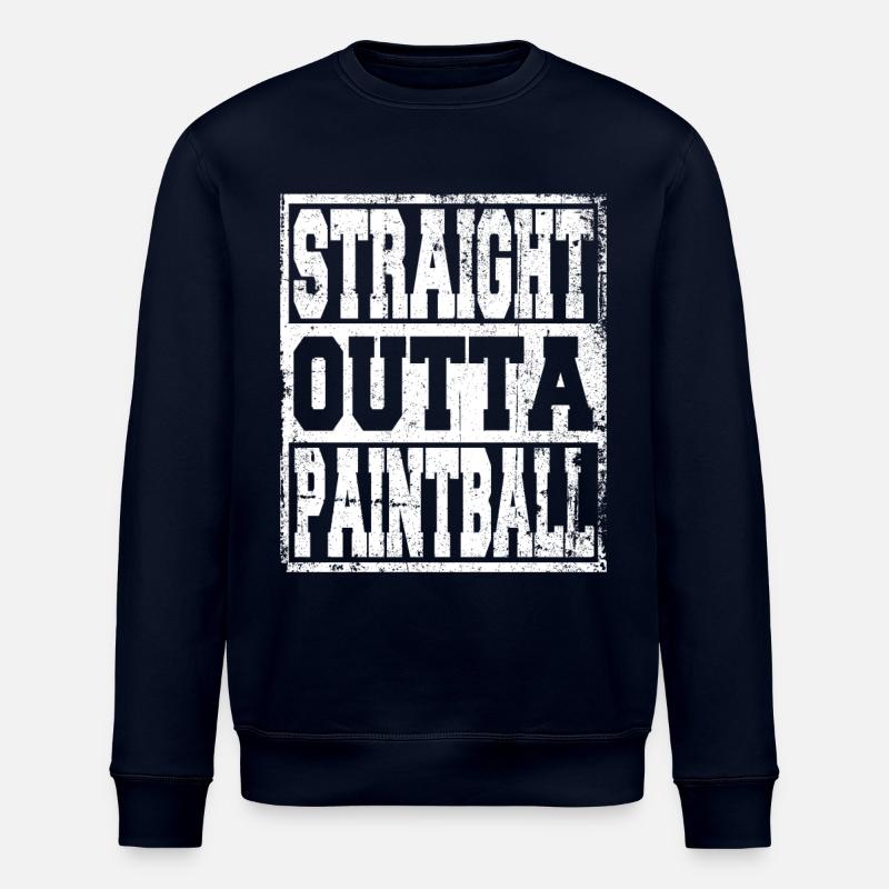 Paintball Spruch lustig - Stanley/Stella Unisex Bio-Sweatshirt ROLLER - Navy