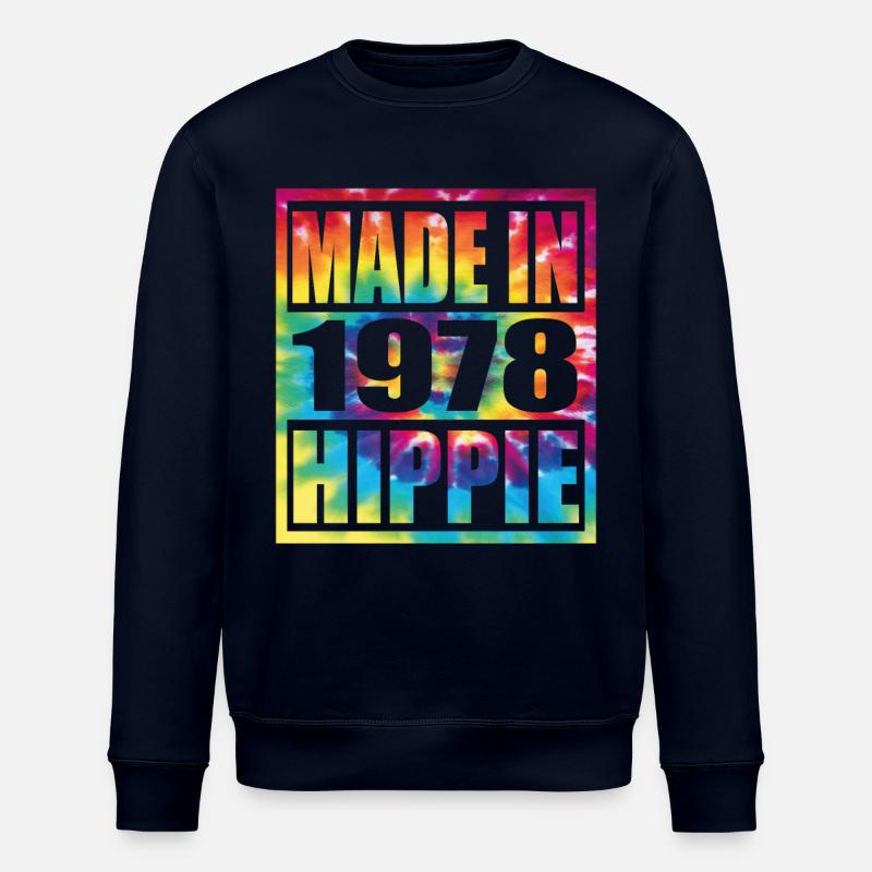 Anniversaire hippie 1978 - Sweat bio ROLLER Stanley/Stella Unisexe - marine