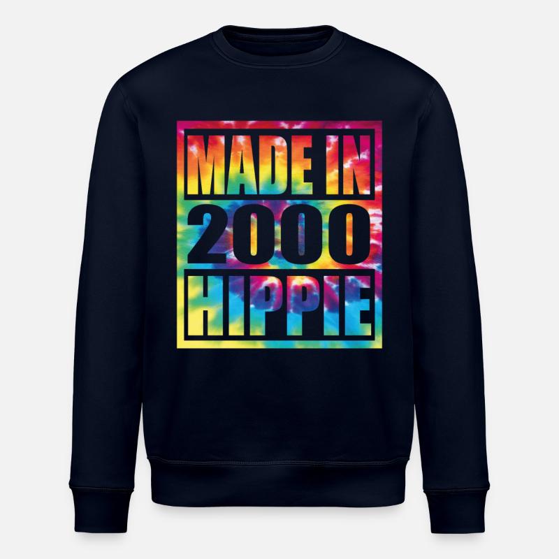 Hippie Birthday 2000 - Stanley/Stella ROLLER Unisex Organic Sweatshirt - navy