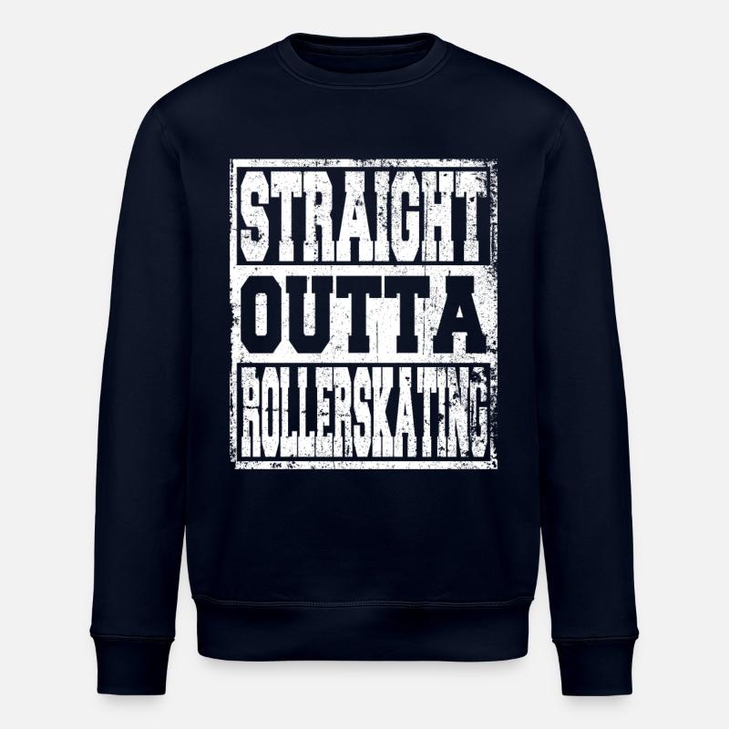 Rollerskating Spruch lustig - Stanley/Stella Unisex Bio-Sweatshirt ROLLER - Navy