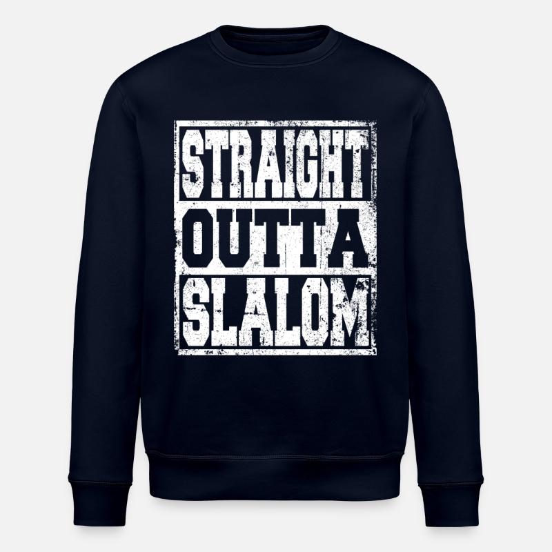 Slalom saying funny - Stanley/Stella ROLLER Unisex Organic Sweatshirt - navy