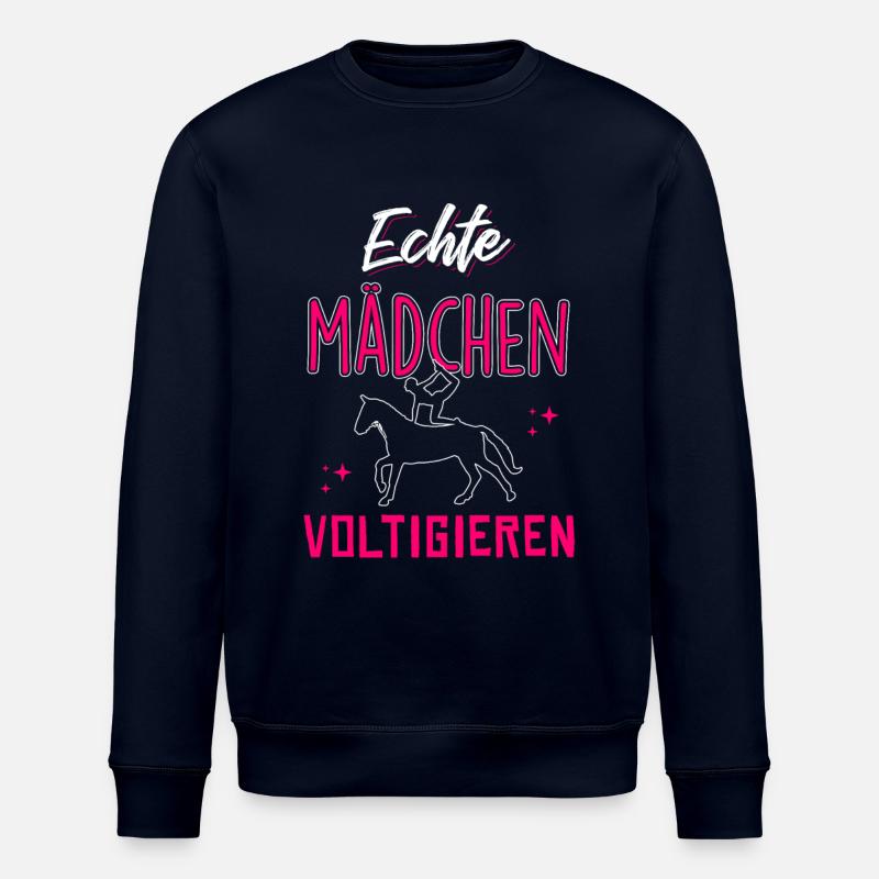 Echte Mädchen Voltigieren - Stanley/Stella Unisex Bio-Sweatshirt ROLLER - Navy