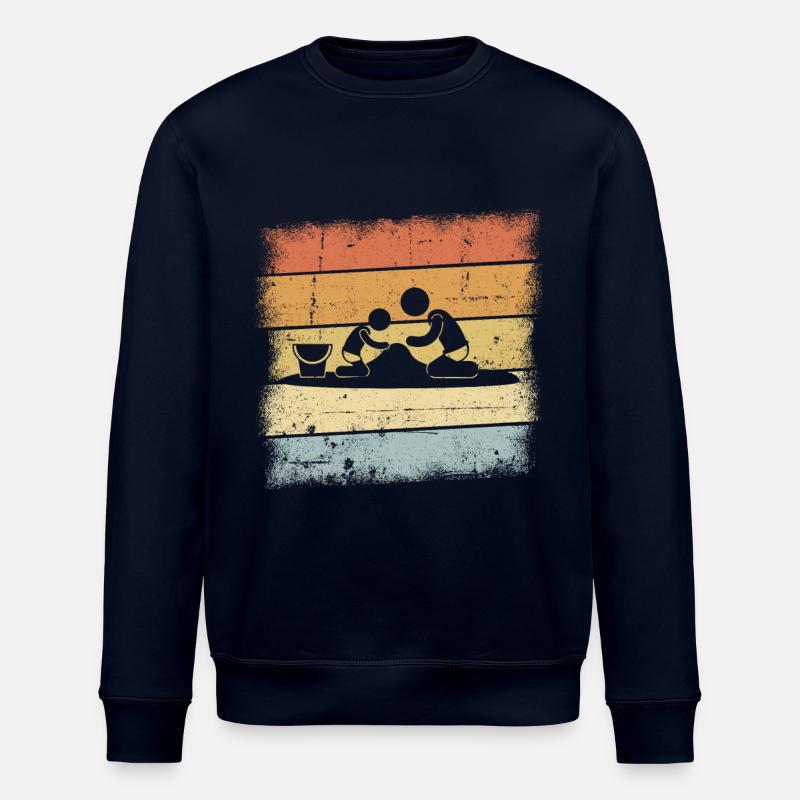 Château de sable - Sweat bio ROLLER Stanley/Stella Unisexe - marine