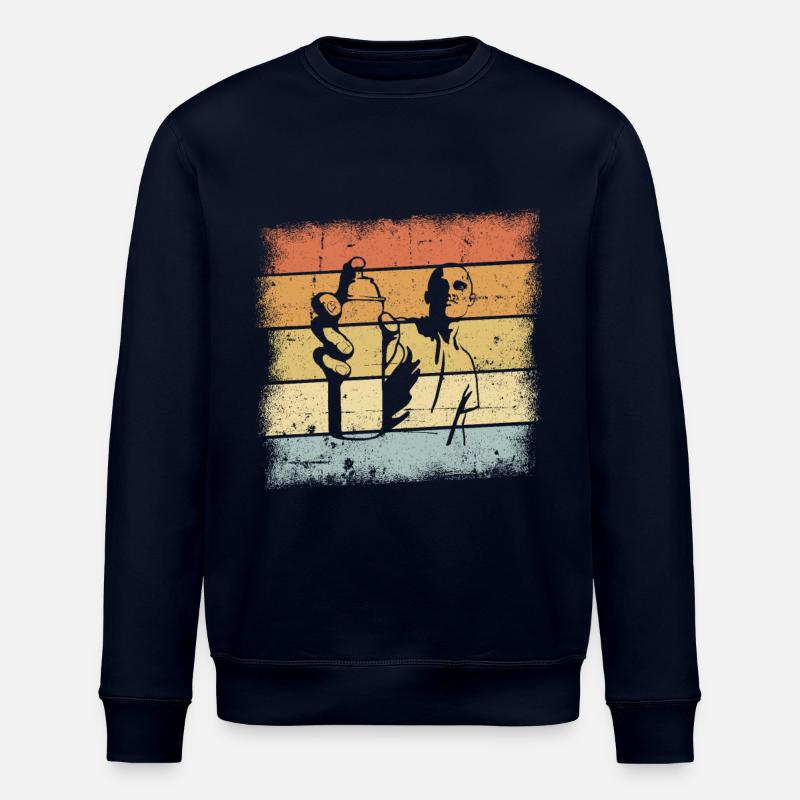 Conception de pulvérisateur de graffitis - Sweat bio ROLLER Stanley/Stella Unisexe - marine