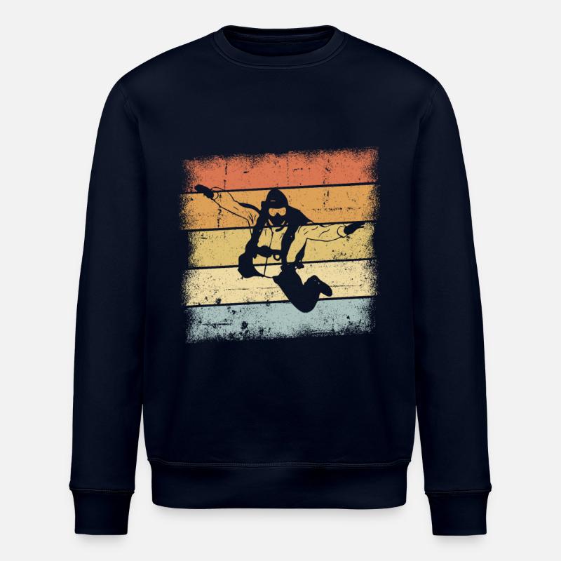 Fallschirmspringen Retro - Stanley/Stella Unisex Bio-Sweatshirt ROLLER - Navy