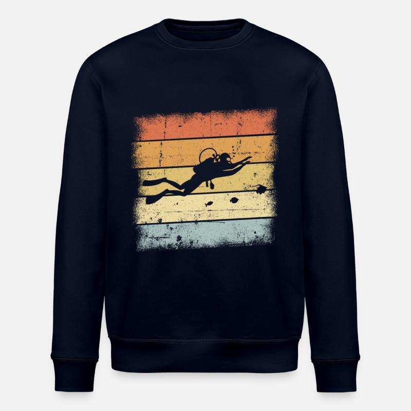 Plongée Rétro - Sweat bio ROLLER Stanley/Stella Unisexe - marine