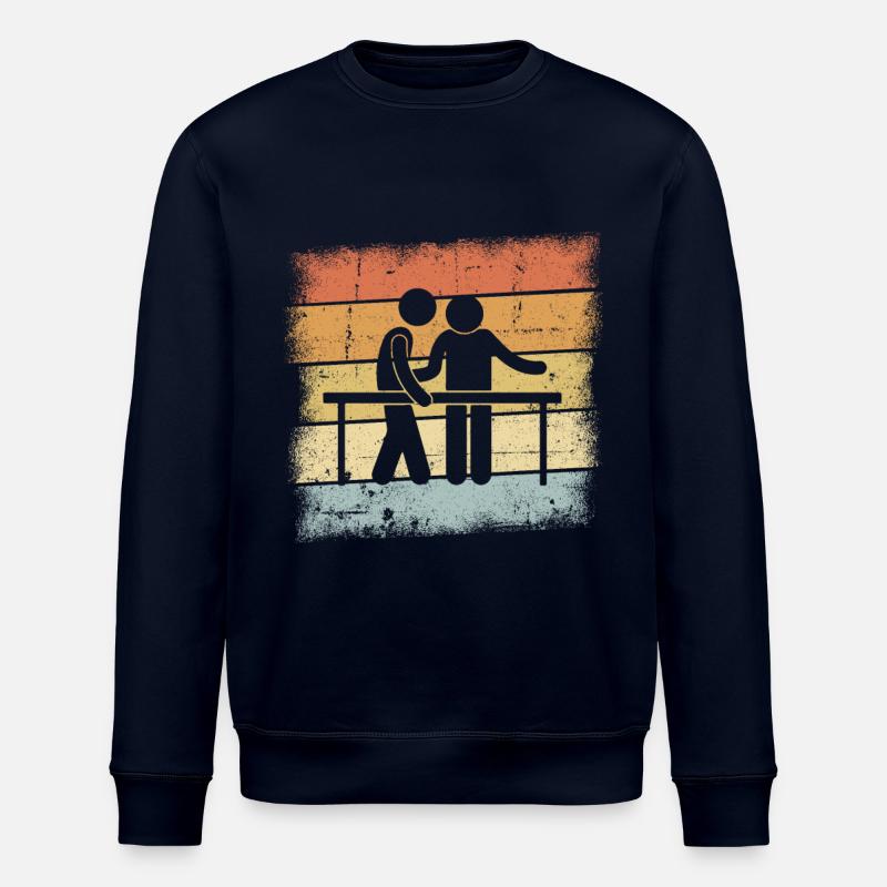Physiotherapeut Geschenk - Stanley/Stella Unisex Bio-Sweatshirt ROLLER - Navy