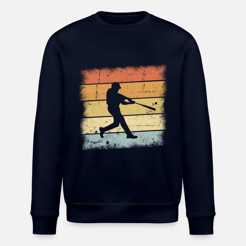 Baseball Sunset - Stanley/Stella ROLLER Unisex Organic Sweatshirt - navy