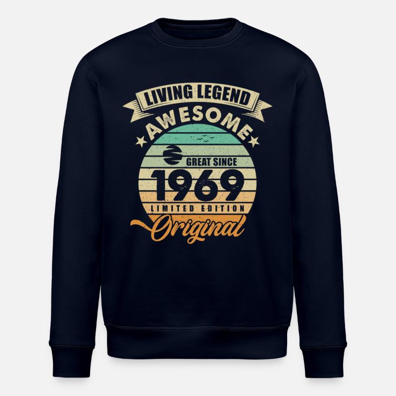1969 Anniversaire Retro Orginal - Sweat bio ROLLER Stanley/Stella Unisexe - marine