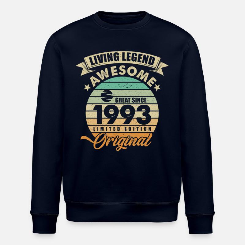 1993 Anniversaire Retro Orginal - Sweat bio ROLLER Stanley/Stella Unisexe - marine