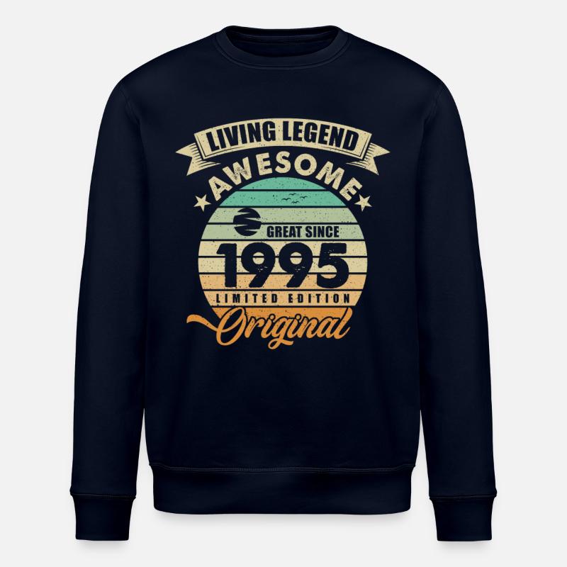 1995 Birthday Retro Orginal - Stanley/Stella ROLLER Unisex Organic Sweatshirt - navy