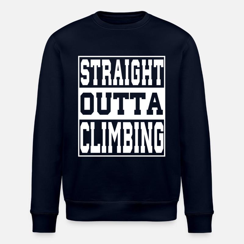 Climbing saying funny - Stanley/Stella ROLLER Unisex Organic Sweatshirt - navy