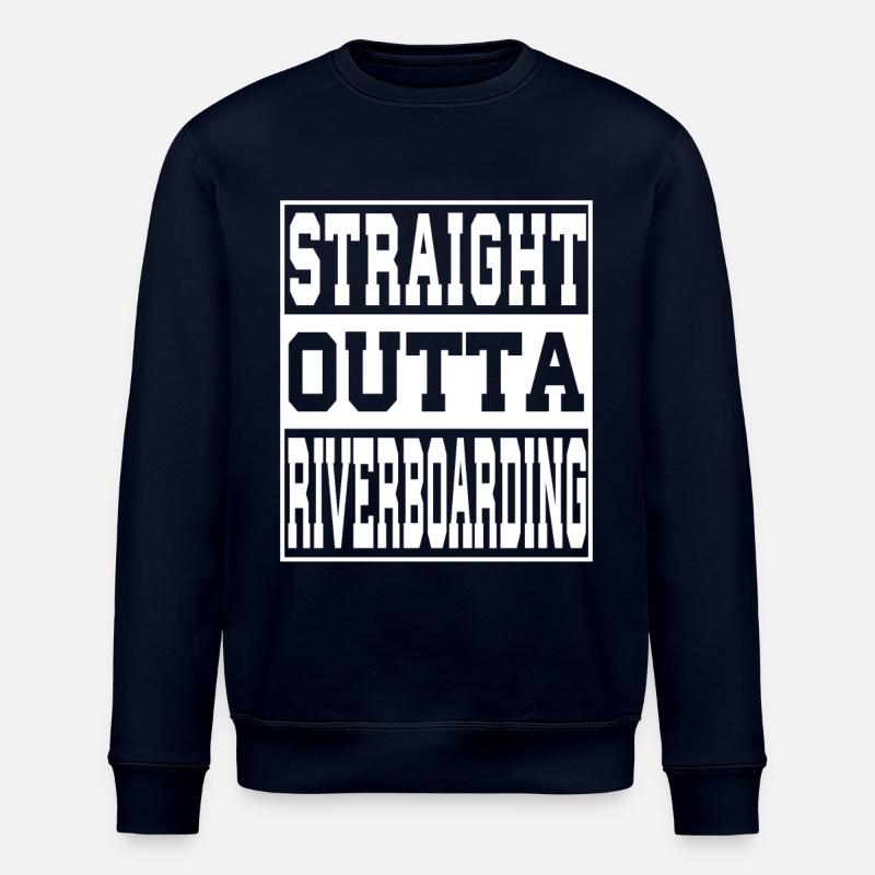 Riverboarding Spruch lustig - Stanley/Stella Unisex Bio-Sweatshirt ROLLER - Navy