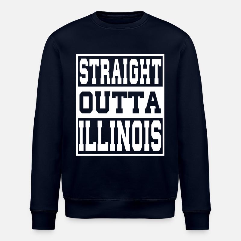 Illinois Spruch Lustig Illinois Geschenk - Stanley/Stella Unisex Bio-Sweatshirt ROLLER - Navy