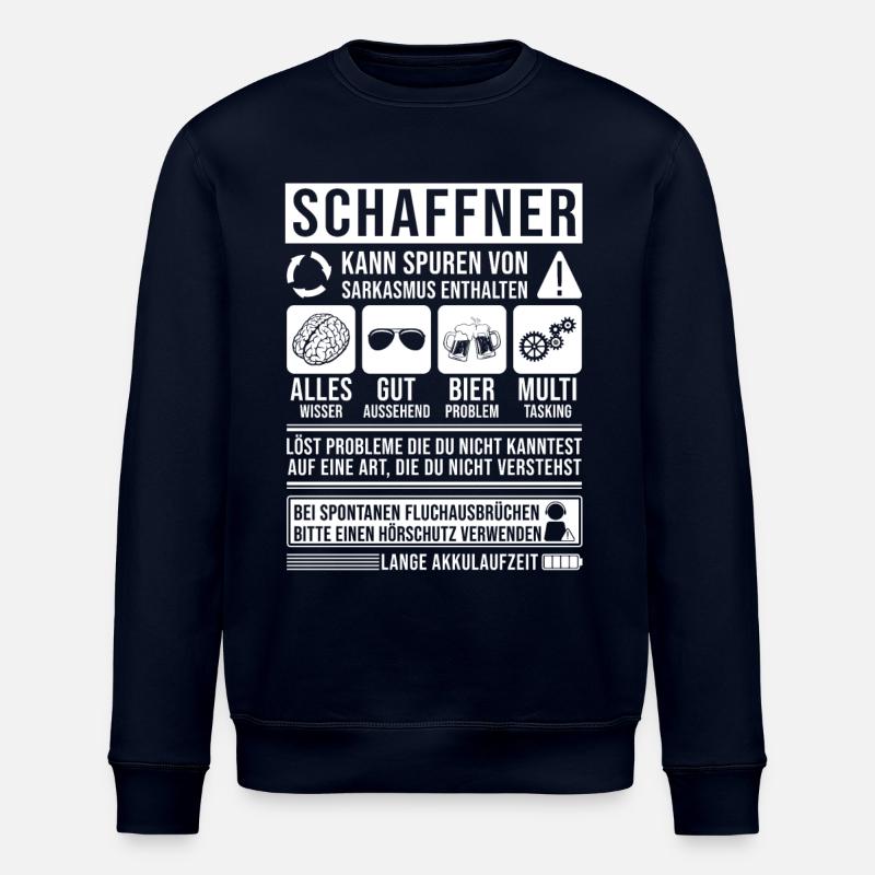 Schaffner Spruch lustig - Stanley/Stella Unisex Bio-Sweatshirt ROLLER - Navy