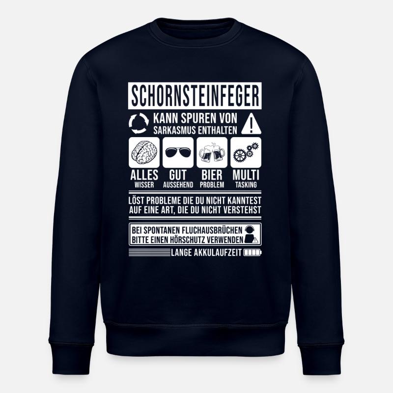 Schornsteinfeger Spruch lustig - Stanley/Stella Unisex Bio-Sweatshirt ROLLER - Navy