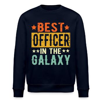 Best Offizier ever Offizier Geschenk - Stanley/Stella Unisex Bio-Sweatshirt ROLLER - Navy - Vorne - Nik (191cm)