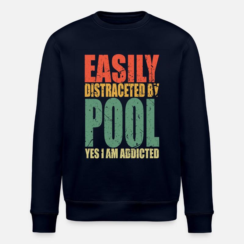 Piscine Dire Drôle - Sweat bio ROLLER Stanley/Stella Unisexe - marine