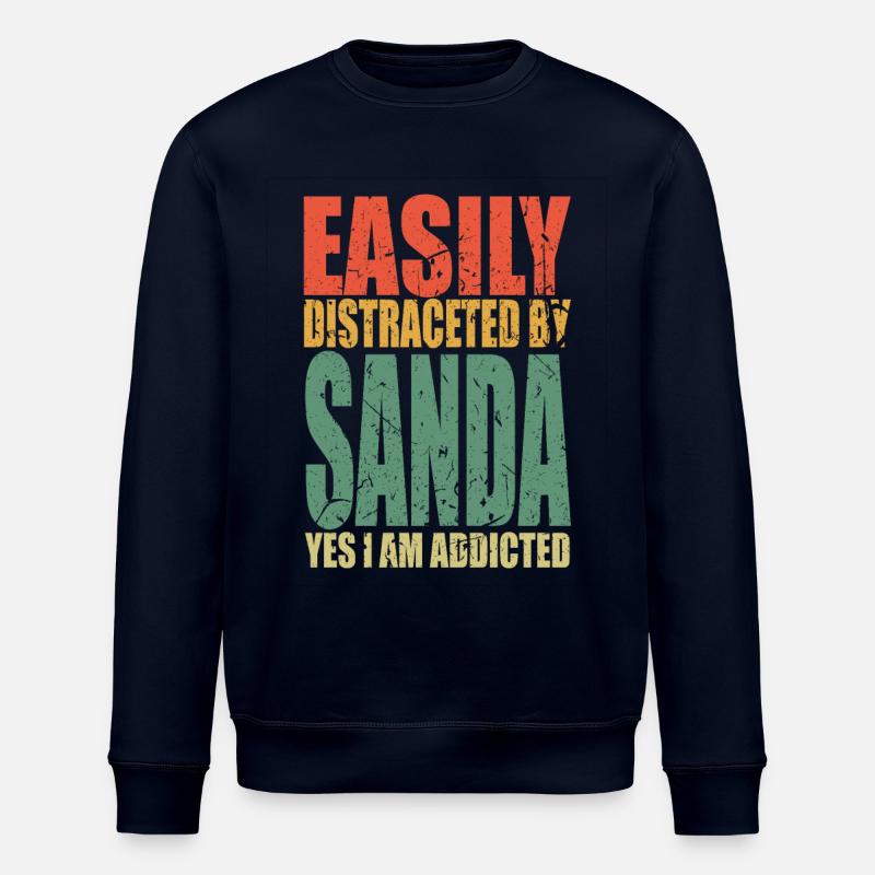 Sanda dit drôle - Sweat bio ROLLER Stanley/Stella Unisexe - marine