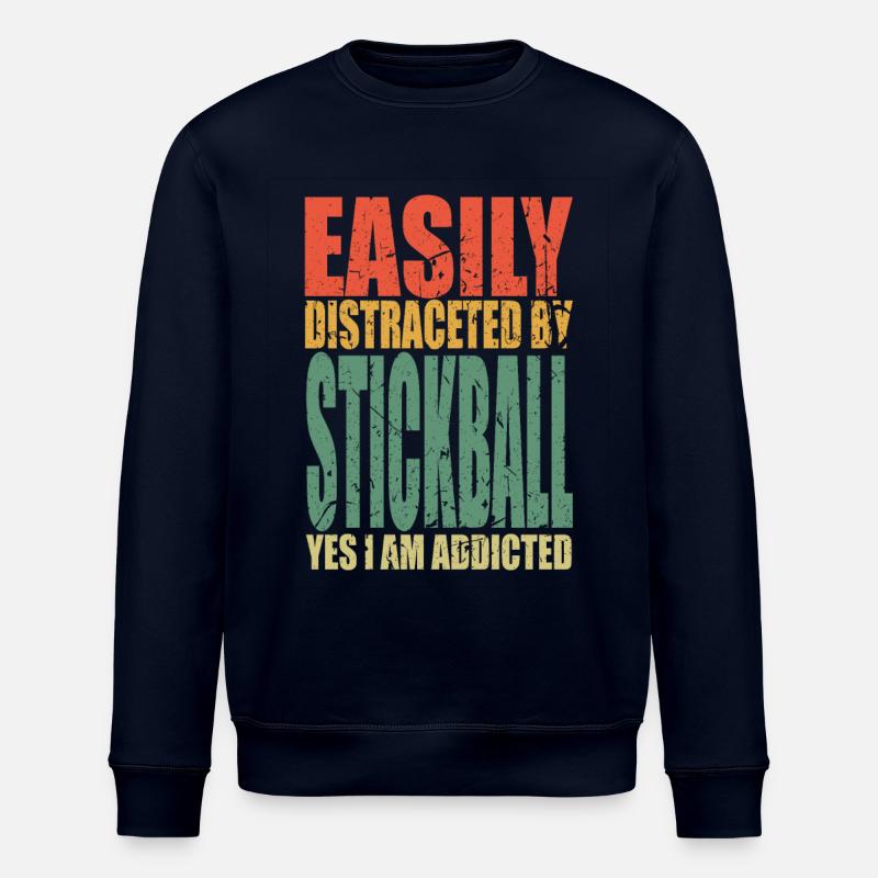 Stickball disant drôle - Sweat bio ROLLER Stanley/Stella Unisexe - marine