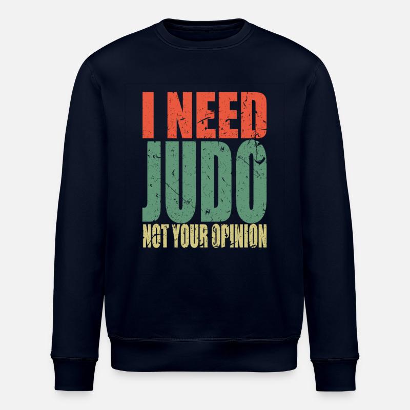 Judo Spruch lustig - Stanley/Stella Unisex Bio-Sweatshirt ROLLER - Navy