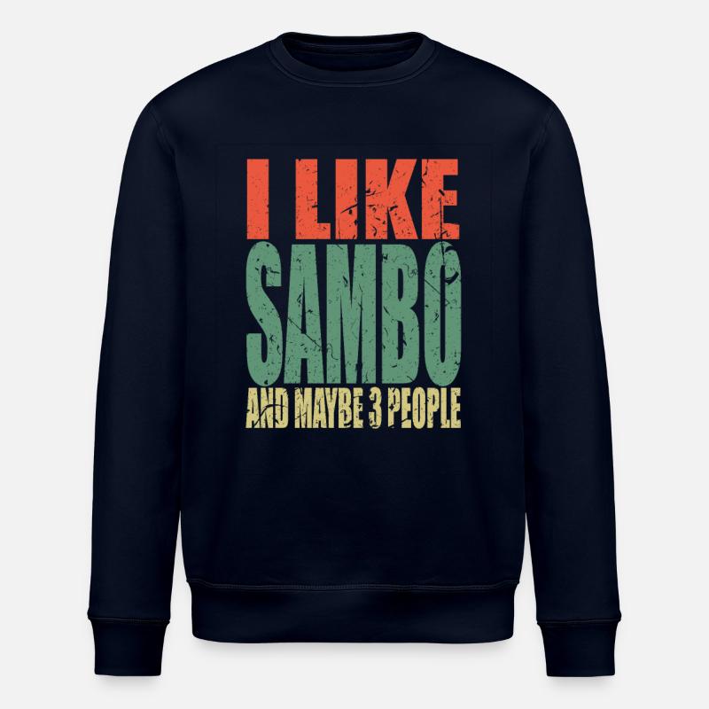Sambo saying funny - Stanley/Stella ROLLER Unisex Organic Sweatshirt - navy