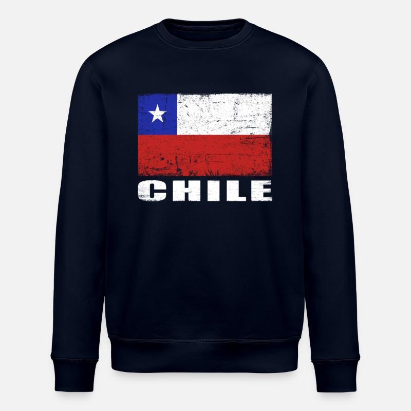 Chili Drapeau Grunge Chili Drapeau - Sweat bio ROLLER Stanley/Stella Unisexe - marine