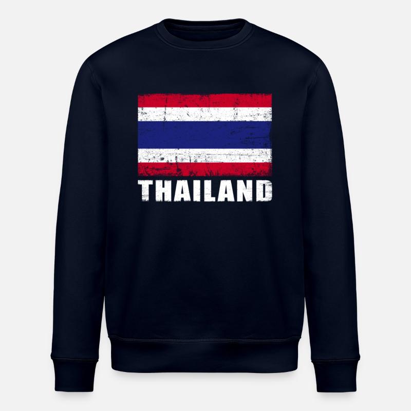 Thaïlande Drapeau Grunge Thaïlande Drapeau - Sweat bio ROLLER Stanley/Stella Unisexe - marine