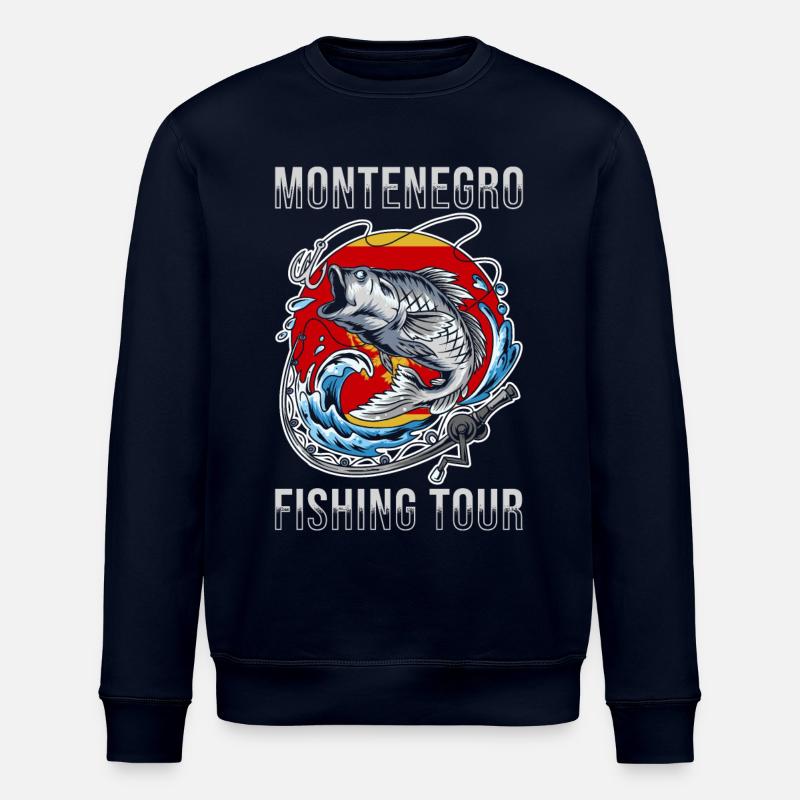 Tour de pêche Monténégro - Sweat bio ROLLER Stanley/Stella Unisexe - marine