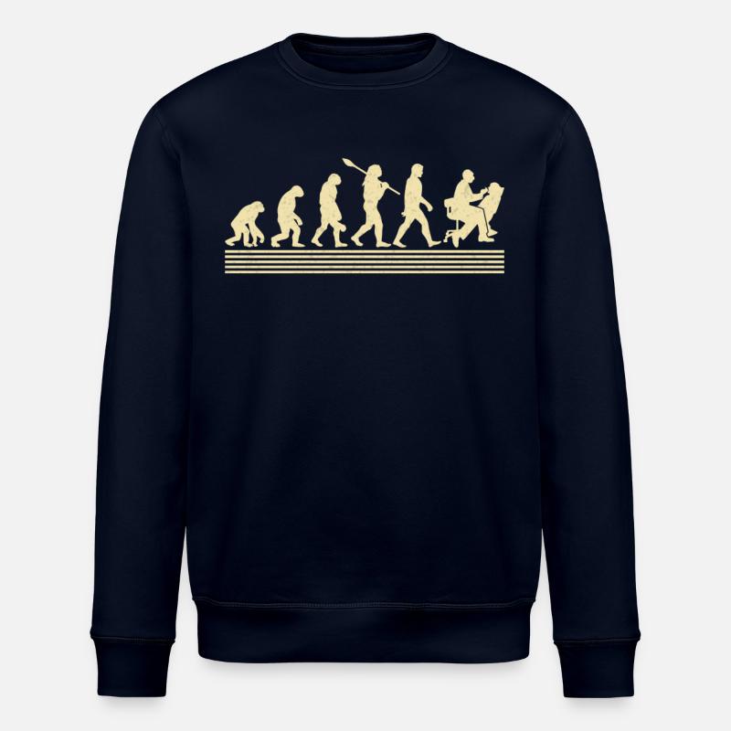Dental hygienists Evolution - Stanley/Stella ROLLER Unisex Organic Sweatshirt - navy