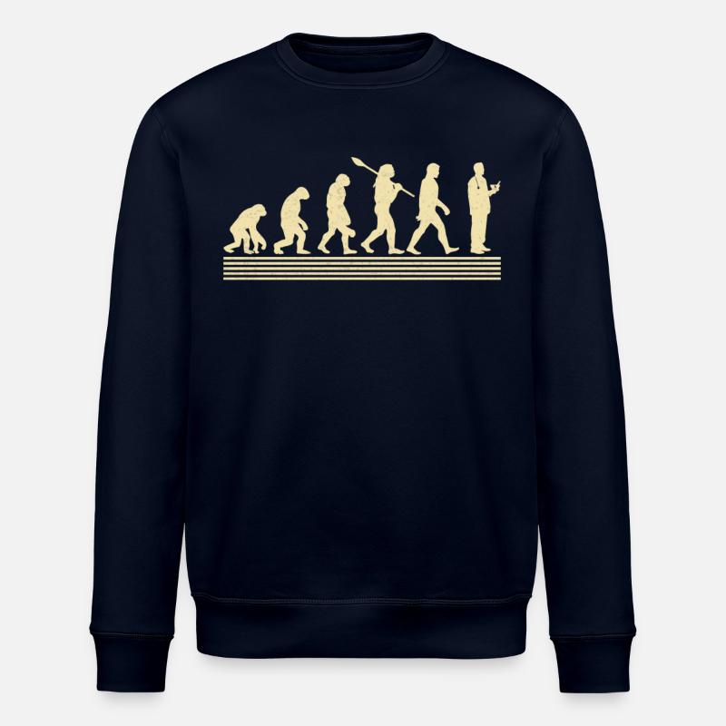 Pharmacist evolution - Stanley/Stella ROLLER Unisex Organic Sweatshirt - navy