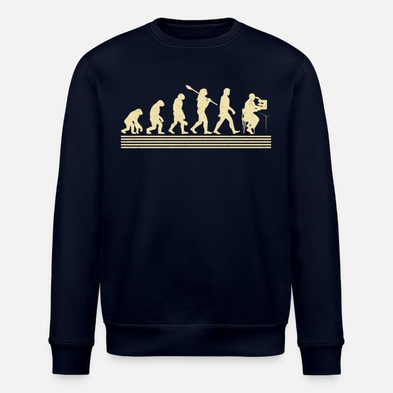 Epidemiological evolution - Stanley/Stella ROLLER Unisex Organic Sweatshirt - navy