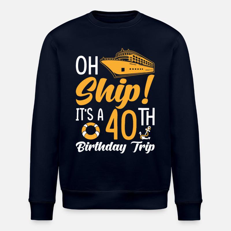 Croisière 40e anniversaire Voyage - Sweat bio ROLLER Stanley/Stella Unisexe - marine