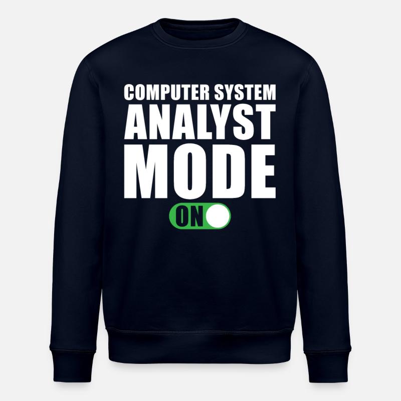 Computer System Analyst Gift - Stanley/Stella ROLLER Unisex Organic Sweatshirt - navy