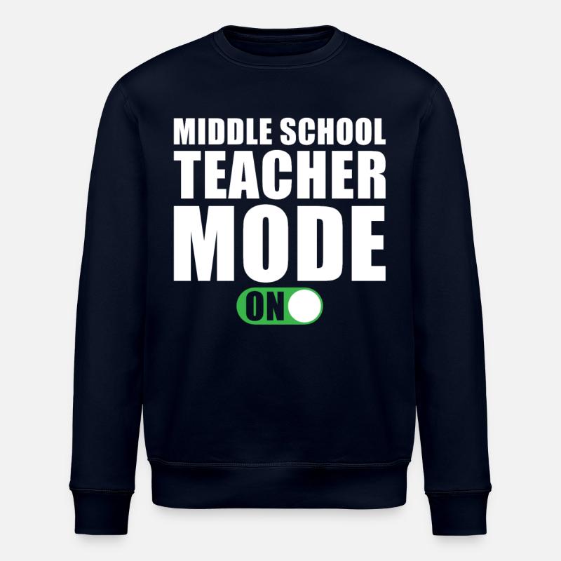 Realschule Teacher Mode An - Stanley/Stella ROLLER Unisex Organic Sweatshirt - navy