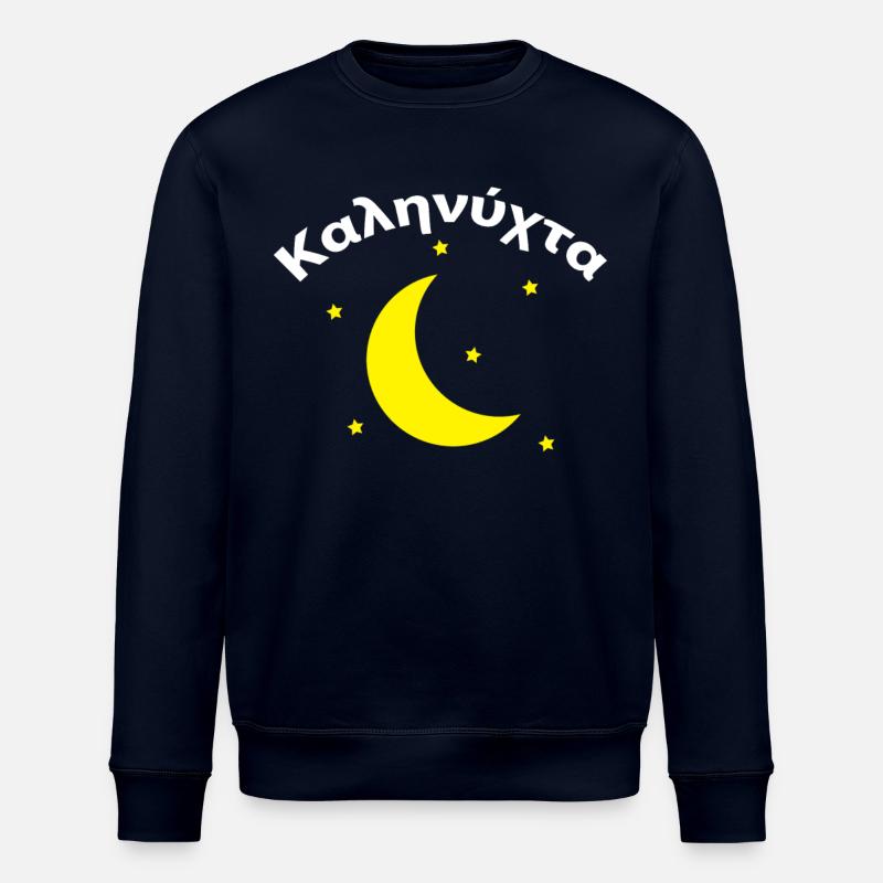 Καληνύχτα Grèce Grec Bonne Nuit - Sweat bio ROLLER Stanley/Stella Unisexe - marine