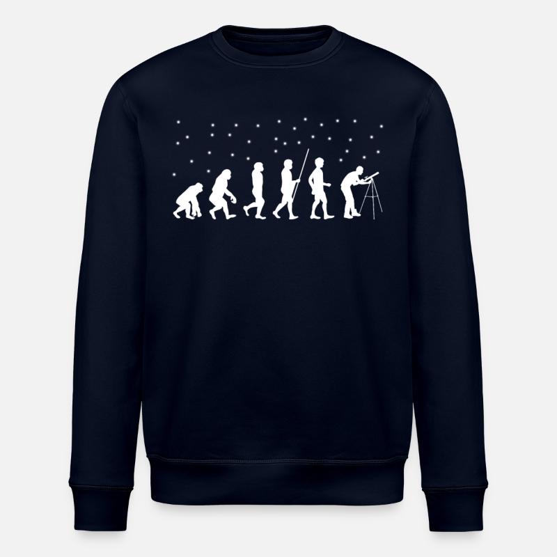 Astronomie Teleskop Evolution Astronomie - Stanley/Stella Unisex Bio-Sweatshirt ROLLER - Navy