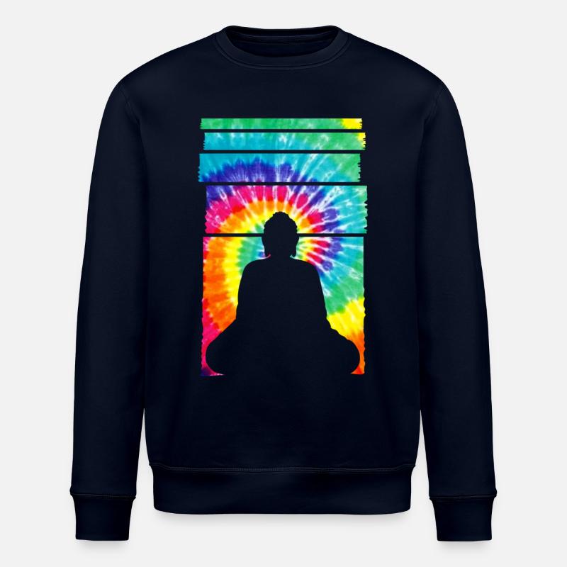 Buddha Busshism Buddha Statue - Stanley/Stella ROLLER Unisex Organic Sweatshirt - navy