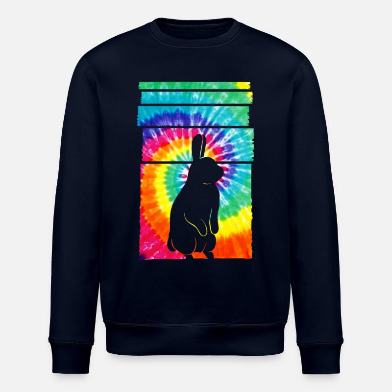 Lapin Hippie Tie Dye - Sweat bio ROLLER Stanley/Stella Unisexe - marine