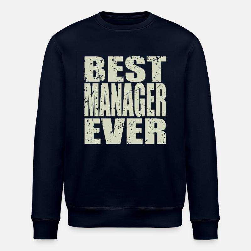 Best Manager ever Manager Gift - Stanley/Stella ROLLER Unisex Organic Sweatshirt - navy
