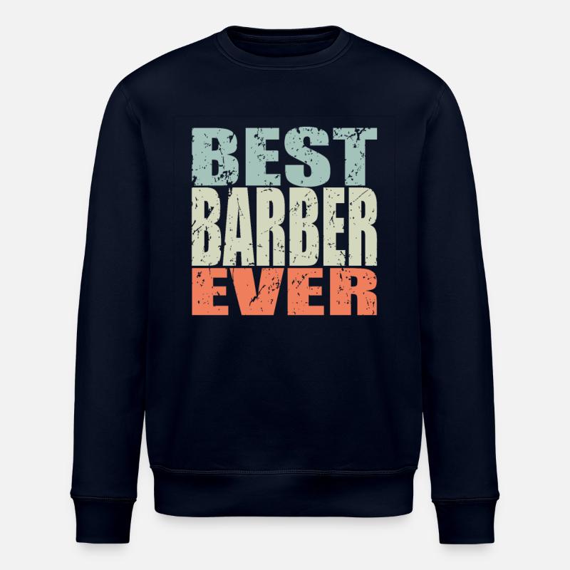 Meilleur barbier jamais Barber Gift - Sweat bio ROLLER Stanley/Stella Unisexe - marine