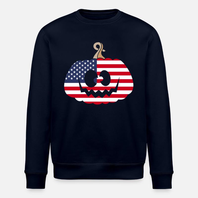 Ungarn Halloween Kürbis - Stanley/Stella Unisex Bio-Sweatshirt ROLLER - Navy