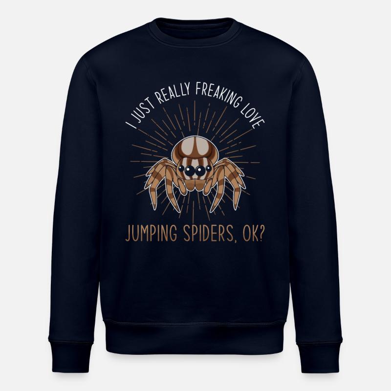 Springspinne Spruch - Stanley/Stella Unisex Bio-Sweatshirt ROLLER - Navy