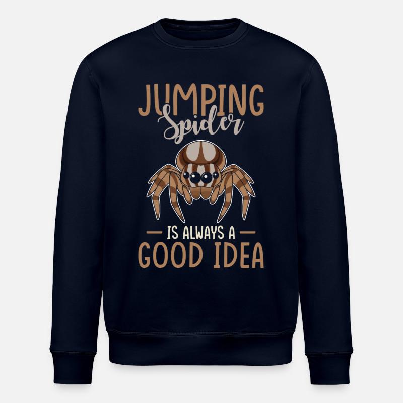 Springspinne Spruch - Stanley/Stella Unisex Bio-Sweatshirt ROLLER - Navy