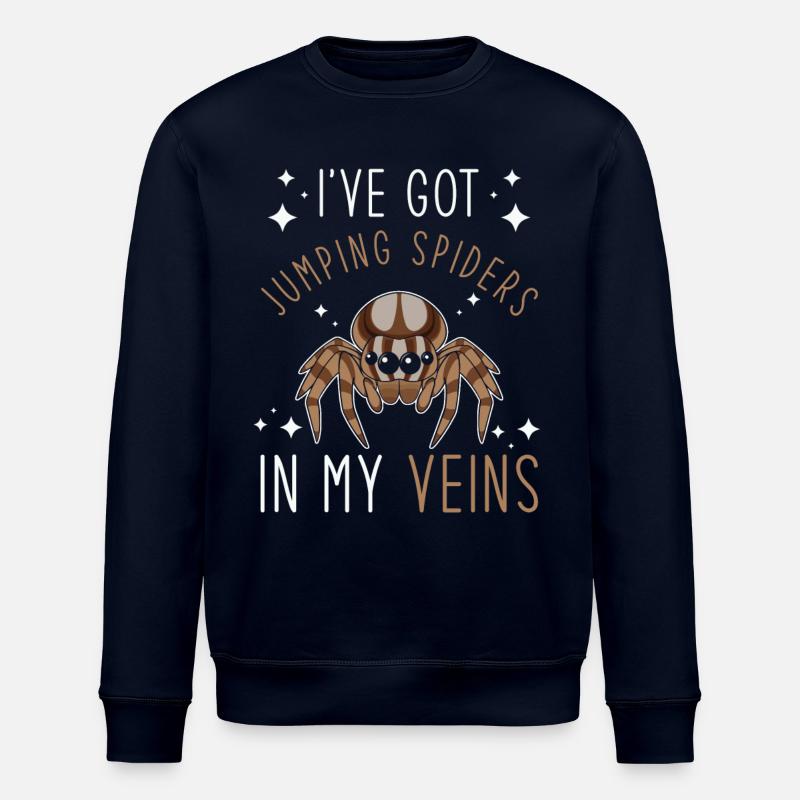 Springspinne Spruch - Stanley/Stella Unisex Bio-Sweatshirt ROLLER - Navy