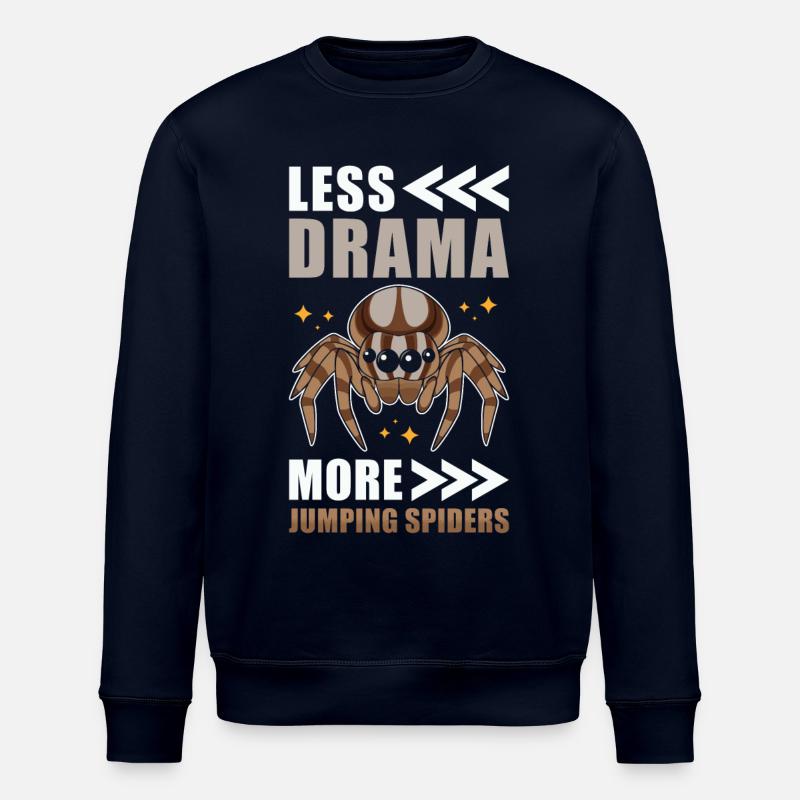 Jumping Spider Saying - Stanley/Stella ROLLER Unisex Organic Sweatshirt - navy
